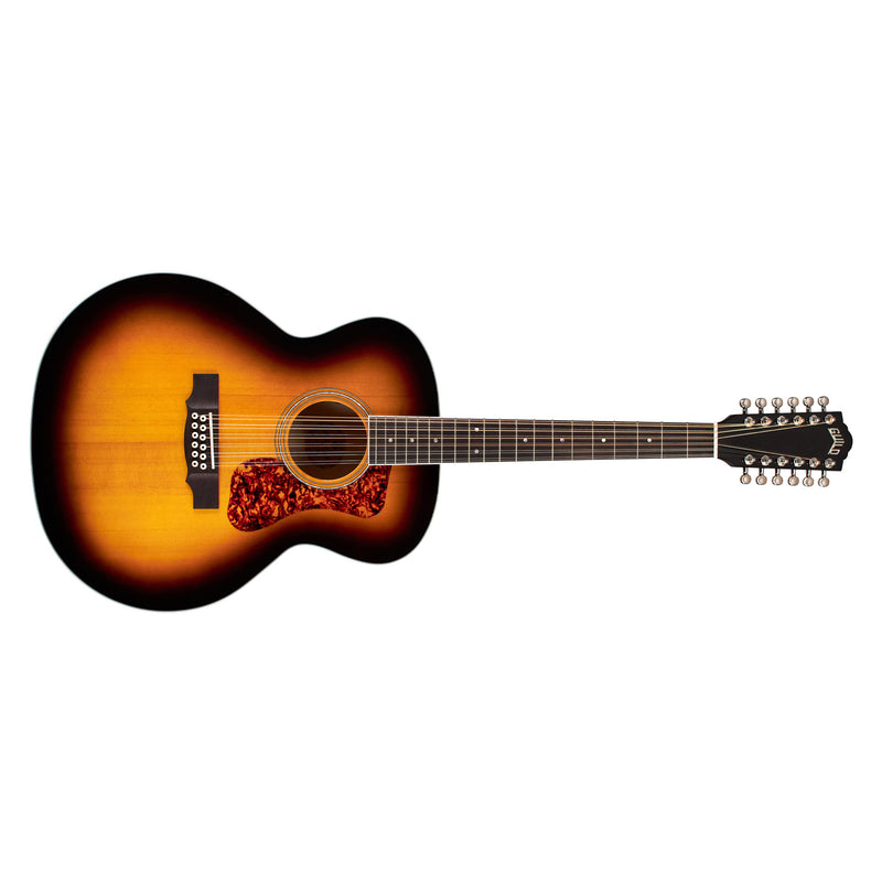 Guild F-2512E Deluxe 12-String Guitar w/ Fishman Elctronics & Flamed Maple Back and Sides  - Antique Burst