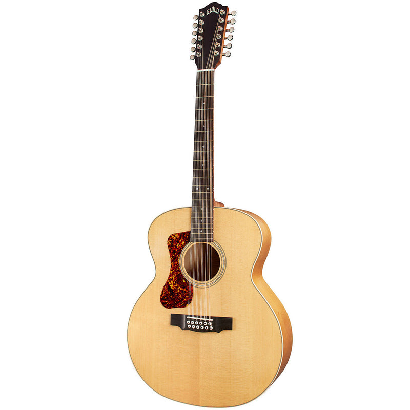 Guild F-2512E Maple Left-handed 12-string Acoustic-electric Guitar - Blonde