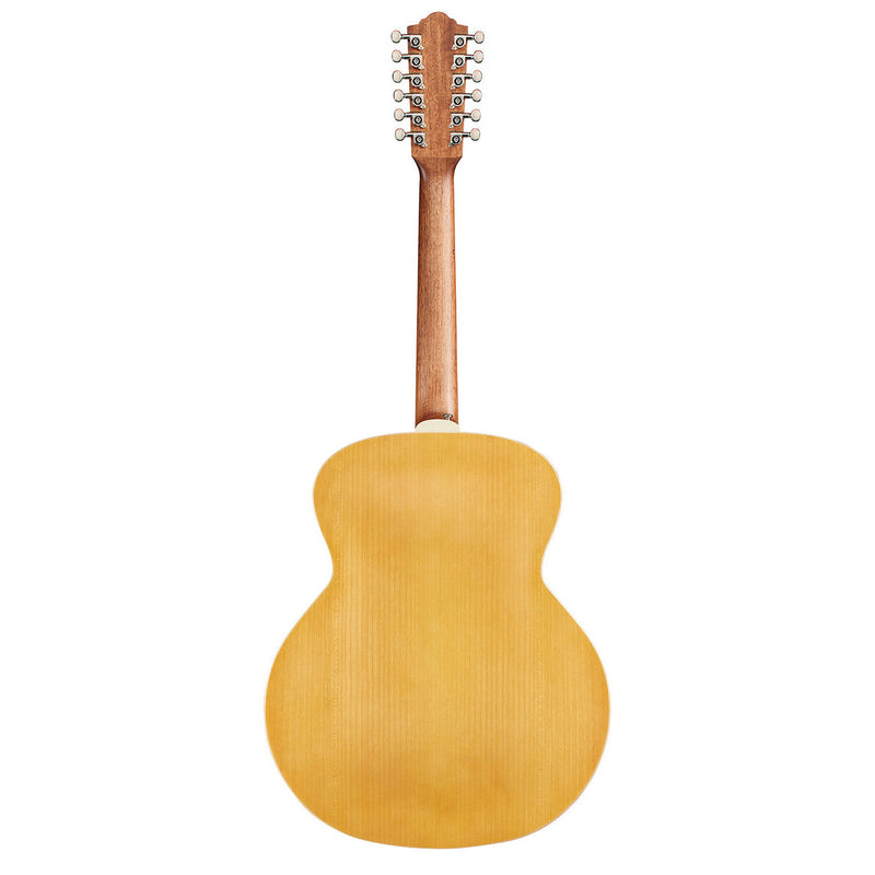 Guild F-2512E Maple Left-handed 12-string Acoustic-electric Guitar - Blonde