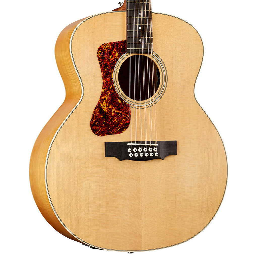 Guild F-2512E Maple Left-handed 12-string Acoustic-electric Guitar - Blonde