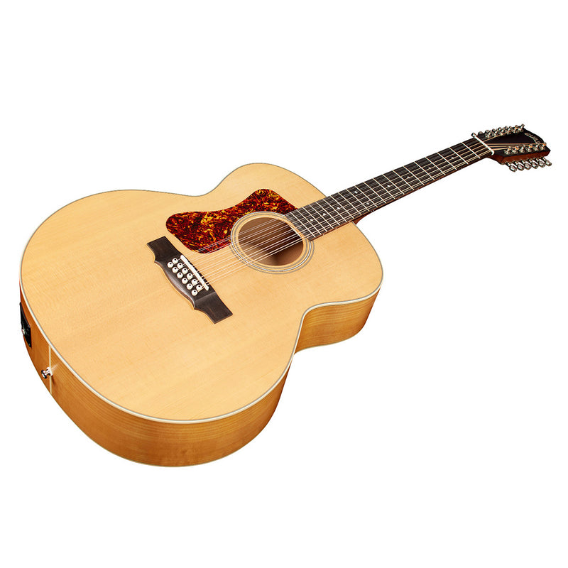 Guild F-2512E Maple Left-handed 12-string Acoustic-electric Guitar - Blonde