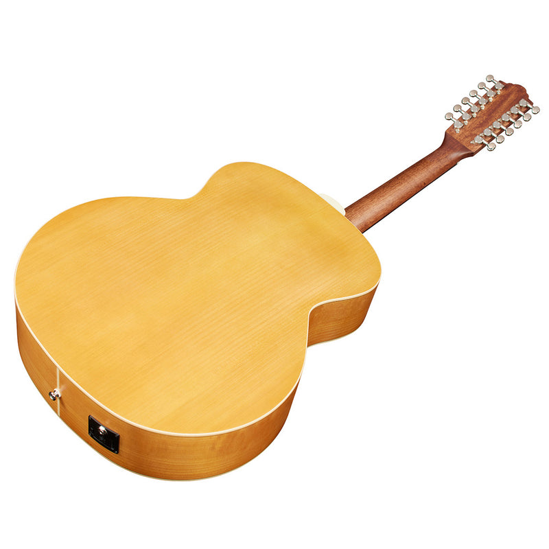 Guild F-2512E Maple Left-handed 12-string Acoustic-electric Guitar - Blonde