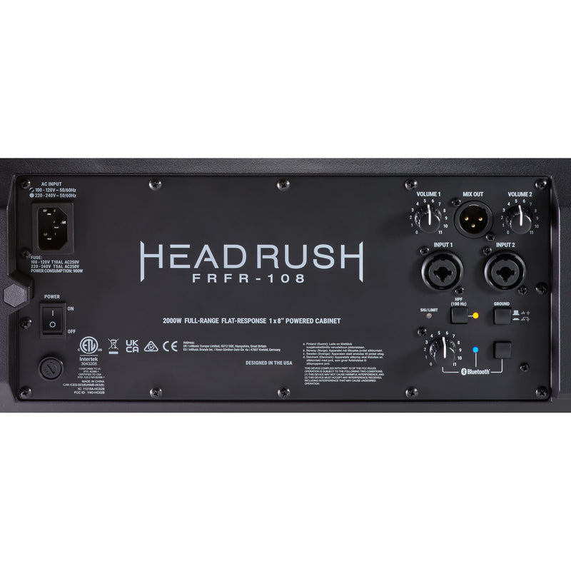 HeadRush FRFR-108 MKII 2,000-watt 1x8" Powered Guitar Cabinet
