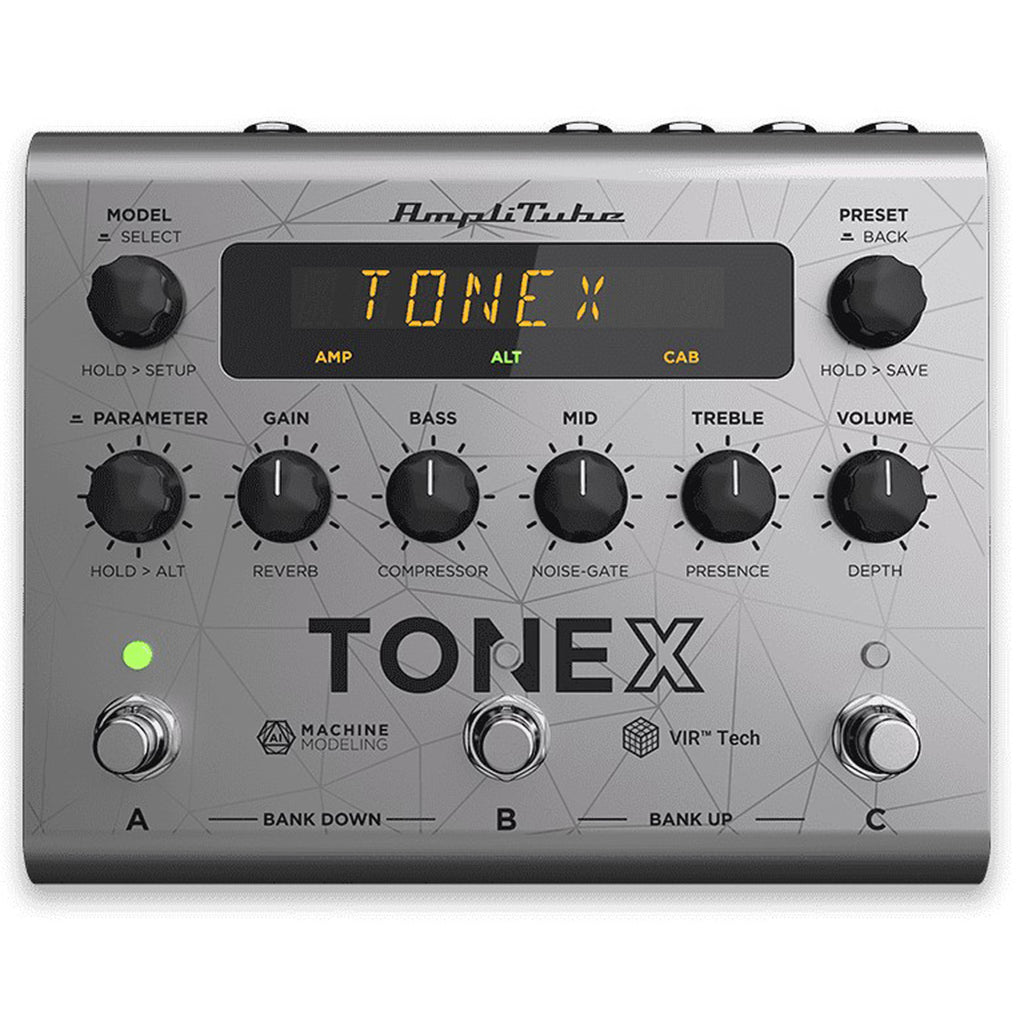 IK Multimedia TONEX Pedal Bass Edition Amplifier/Cabinet/Pedal Modeler - Silver