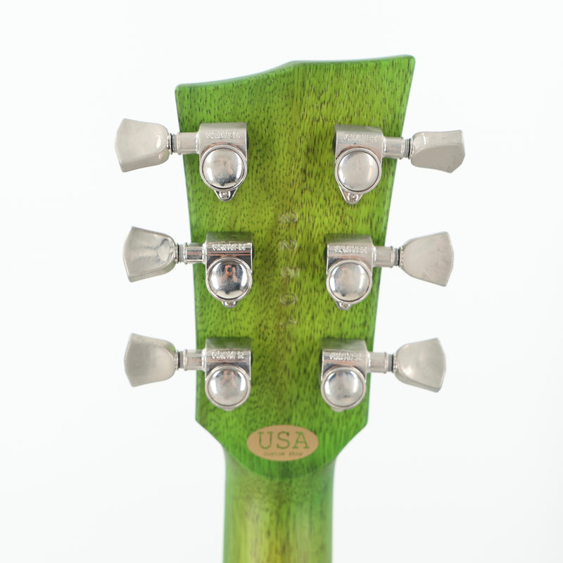 Dunable USA Custom Shop Gnarwhal Black Limba - Transparent Slime Green Burst