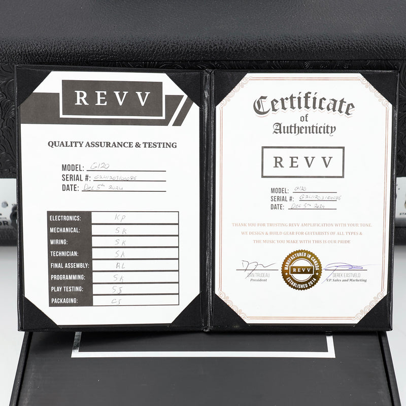 Revv Generator 120 MKIII 120-watt Tube Head 10th Anniversary - Custom Black Western Tolex