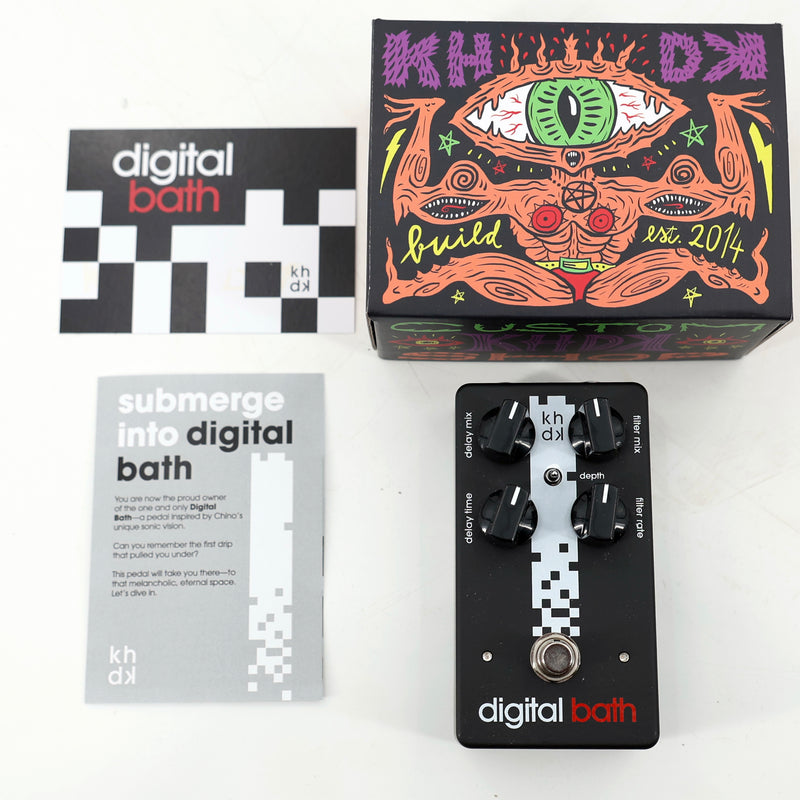 KHDK Digital Bath Chino Moreno Deftones Signature Filter-Delay Modulation Pedal - Limited Edition Black