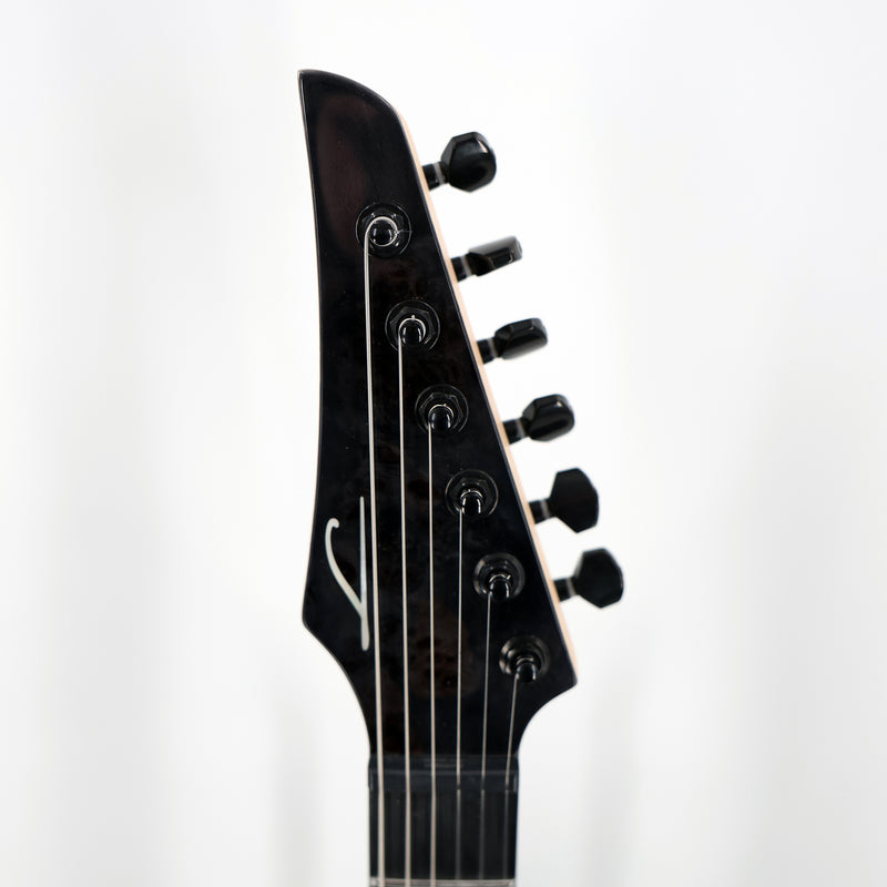 Legator Ninja N6SS Super Shred Guitar - High Gloss Black Burl