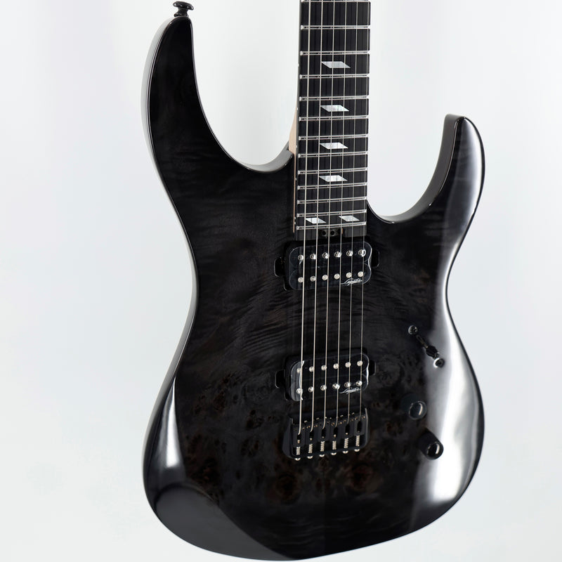 Legator Ninja N6SS Super Shred Guitar - High Gloss Black Burl