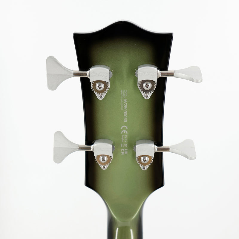 Woodrite Warlord Bass w/ Hardshell Case - Aged Silverburst