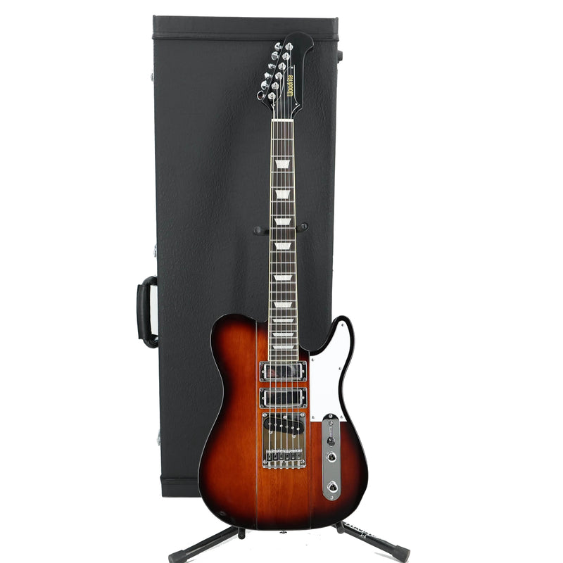 Woodrite Firecaster w/ Hardshell Case - Tobacco Sunburst with White Pickguard
