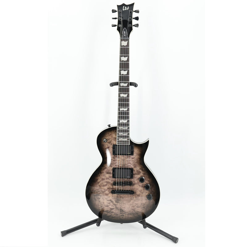 ESP LTD EC-400QM Guitar w/ EMG Pickups - See-Thru Black Sunburst