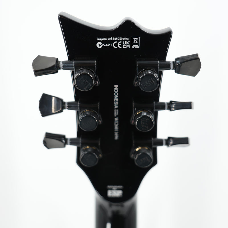 ESP LTD EC-400QM Guitar w/ EMG Pickups - See-Thru Black Sunburst