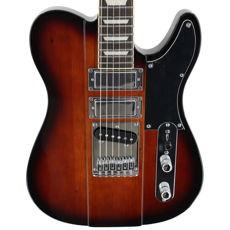 Woodrite Firecaster w/ Hardshell Case - Tobacco Sunburst with Black Pickguard