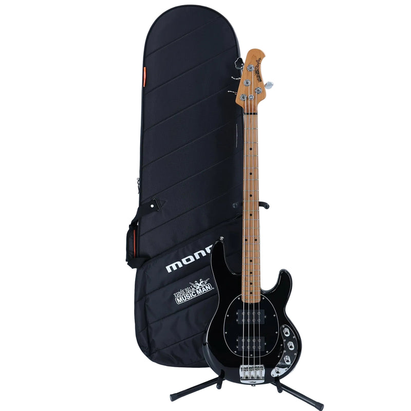 Music Man StingRay Special HH - Black - Roasted Maple/Maple - Chrome