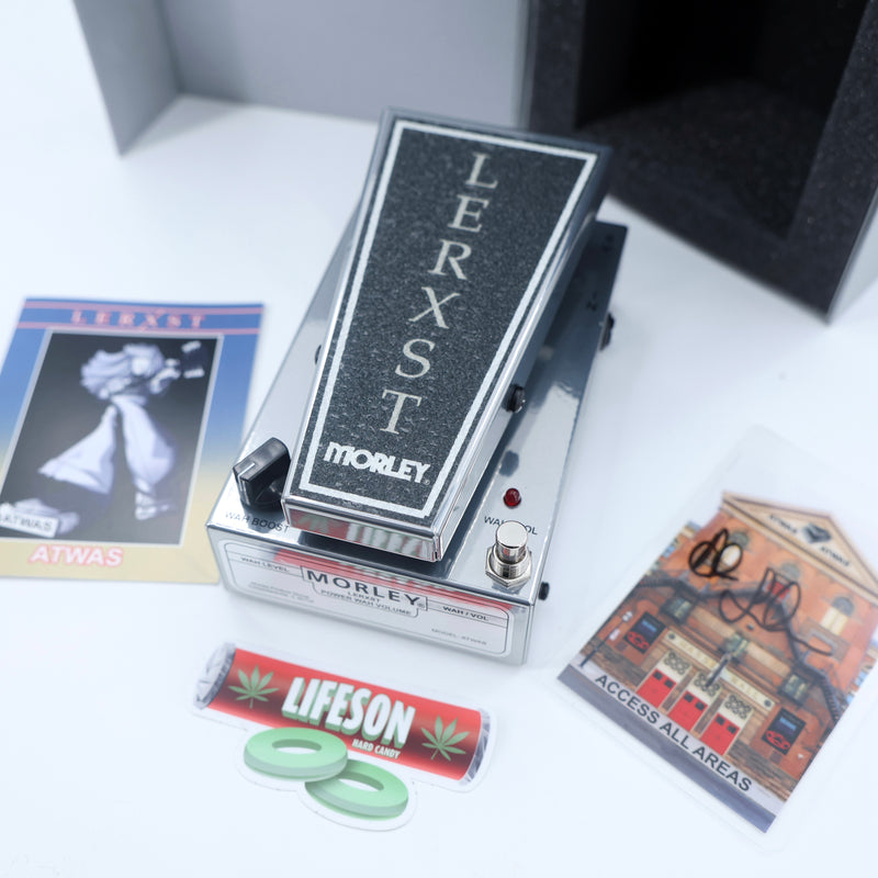 Lerxst ATWAS All The World’s A Stage Wah / Volume Pedal w/ Hand-Signed Backstage Laminate - Chrome