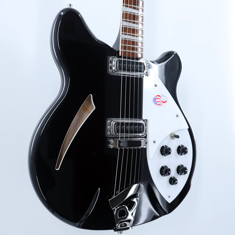 Rickenbacker Model 360 Guitar - Jetglo (Gloss Black)