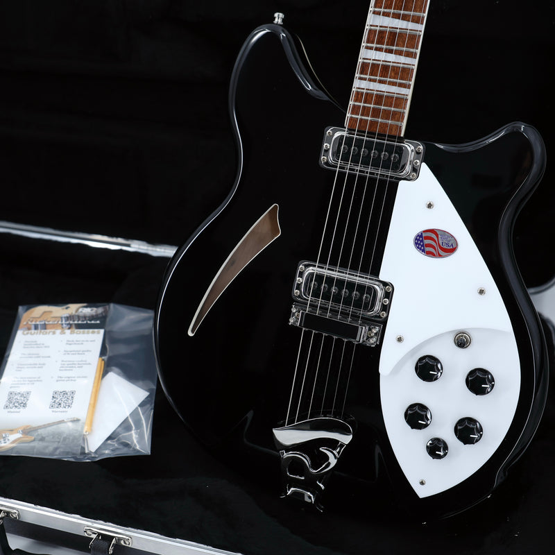 Rickenbacker Model 360 Guitar - Jetglo (Gloss Black)
