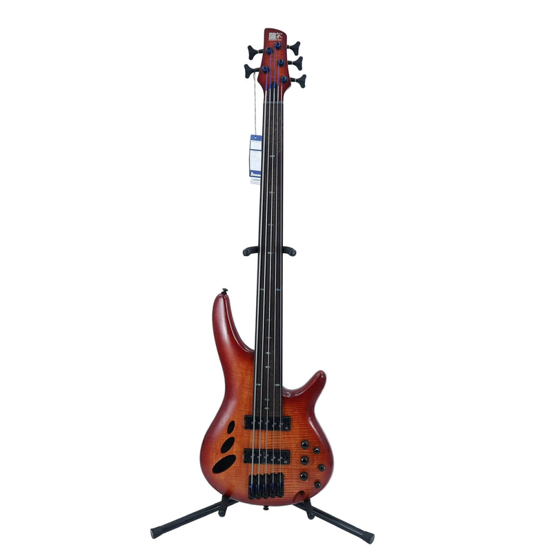 Ibanez SRD905FBTL SR Bass Workshop 5-String Bass - Fretless - Brown Topaz Burst Low Gloss