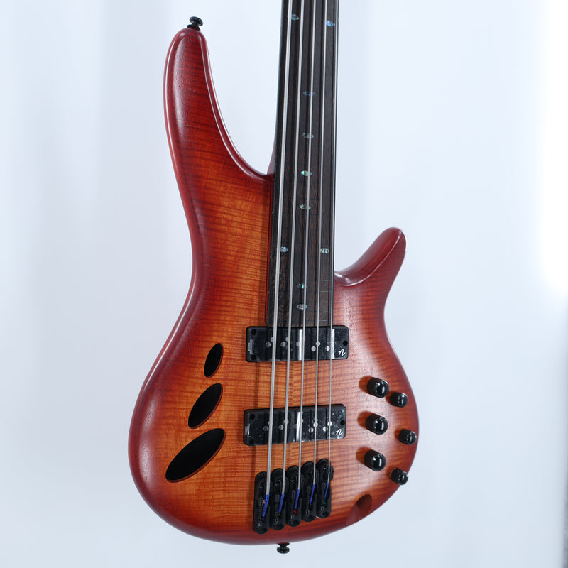 Ibanez SRD905FBTL SR Bass Workshop 5-String Bass - Fretless - Brown Topaz Burst Low Gloss