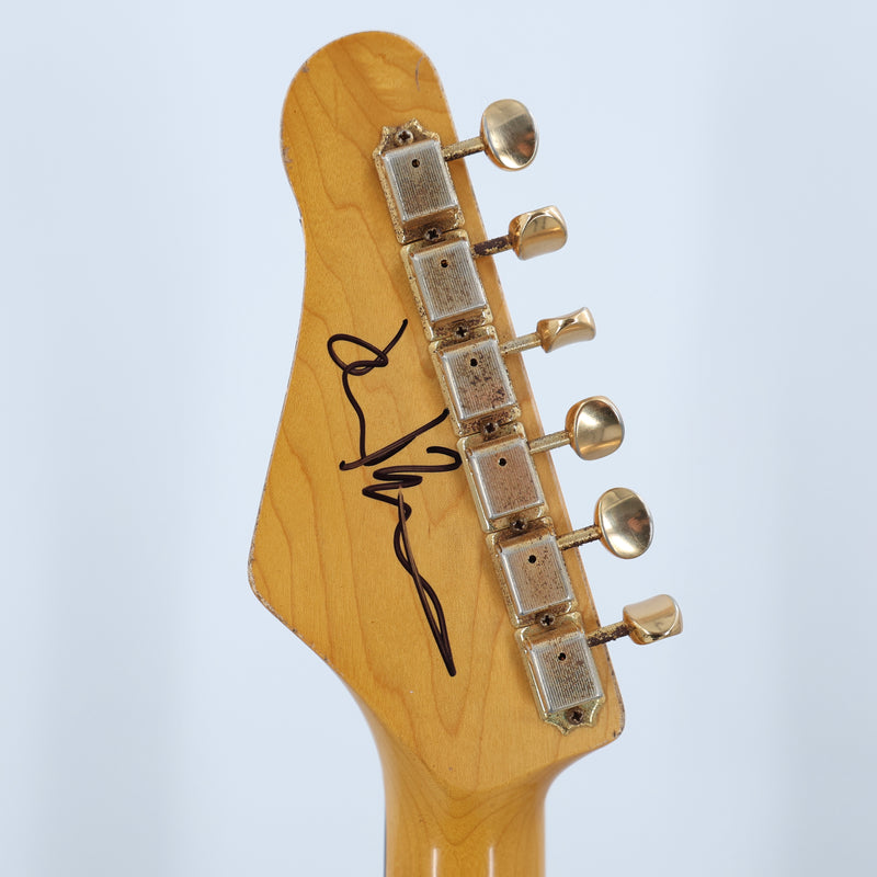 Friedman USA Custom Shop Vintage S Guitar - Vintage White Hardtail - Signed by Dave Friedman