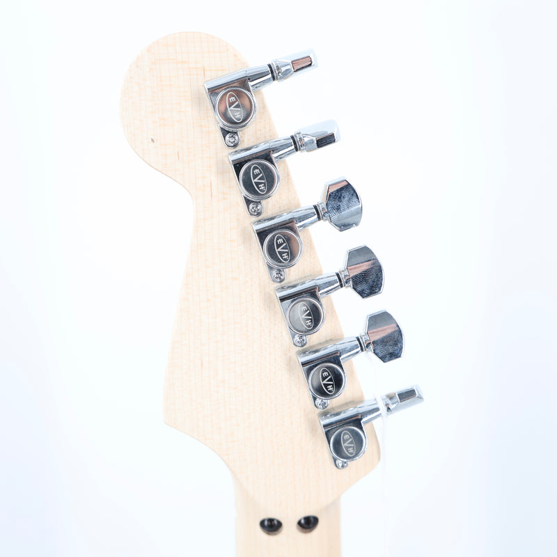 EVH Striped Series Shapes - Maple Fingerboard - White and Black