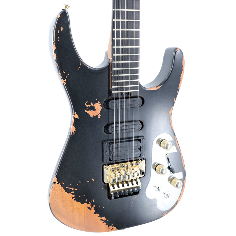Jackson Pro Series Phil Collen Signature PC1-E Dinky w/ Sustainer & Foam Core Case - Worn Black
