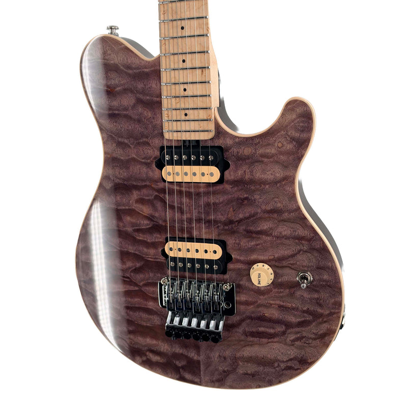 Ernie Ball Music Man 30th Anniversary Axis Electric Guitar - Translucent Black Quilt