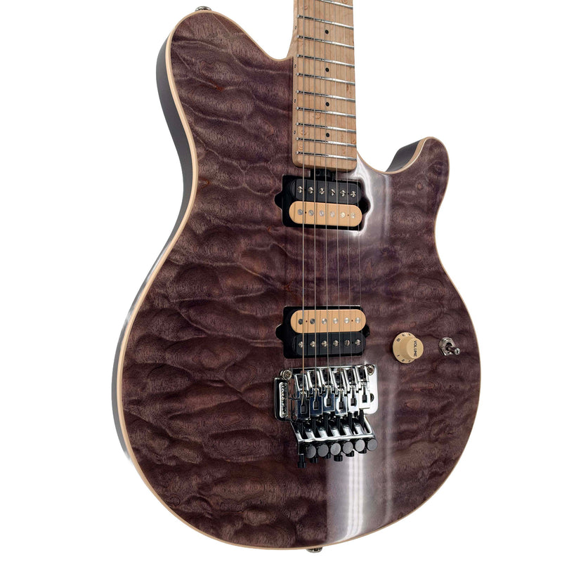 Ernie Ball Music Man 30th Anniversary Axis Electric Guitar - Translucent Black Quilt