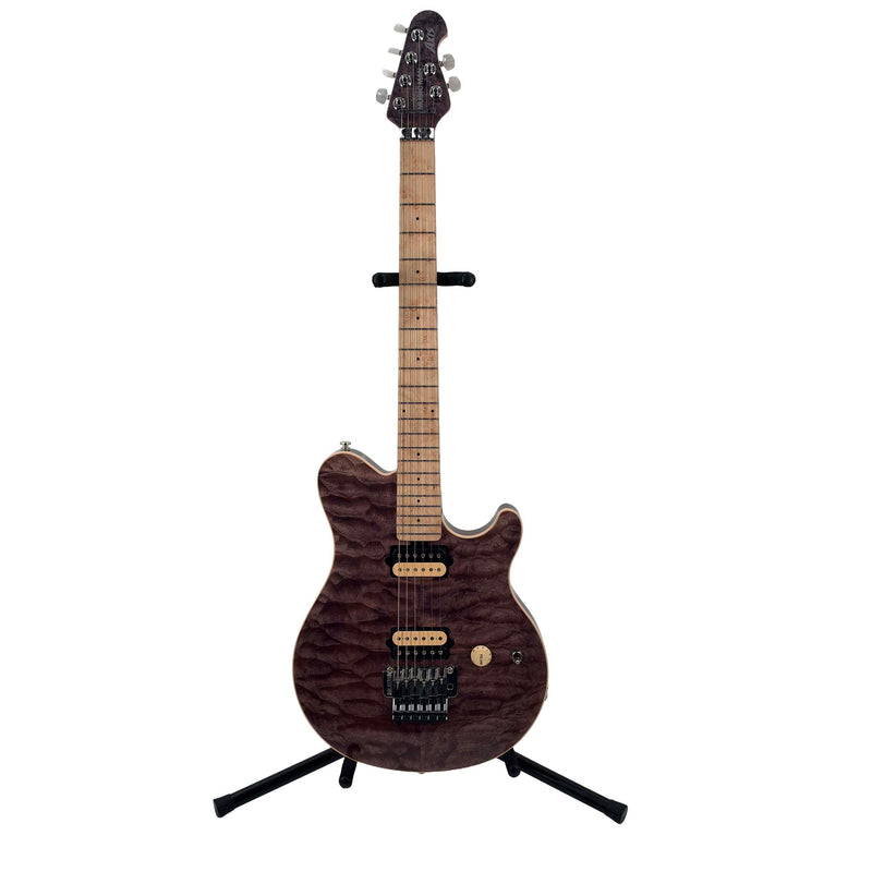 Ernie Ball Music Man 30th Anniversary Axis Electric Guitar - Translucent Black Quilt