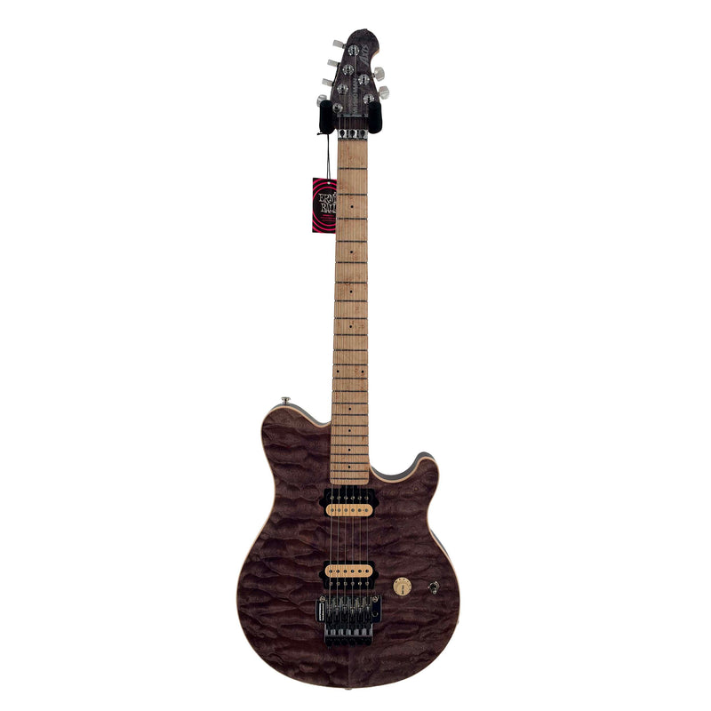 Ernie Ball Music Man 30th Anniversary Axis Electric Guitar - Translucent Black Quilt