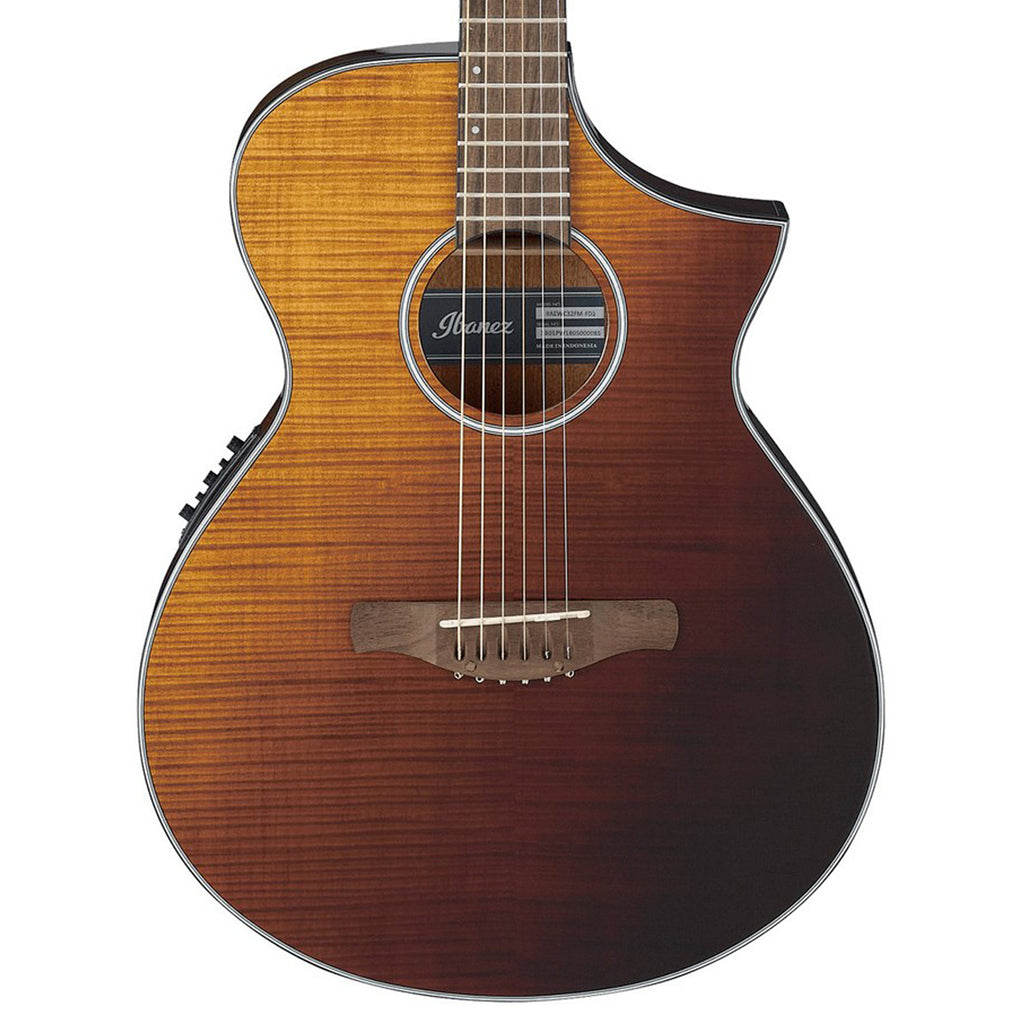 Ibanez AEWC32FM Acoustic-Electric Guitar - Amber Sunset Fade