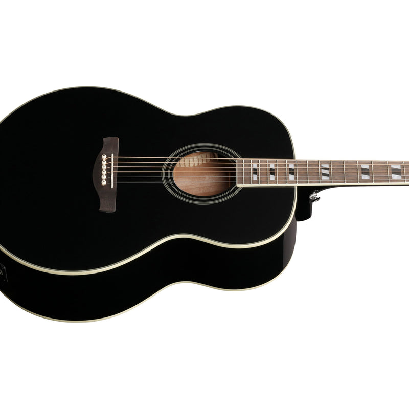 Ibanez AJ70M1E Artwood Acoustic-Electric Jumbo Body Guitar - Black High Gloss