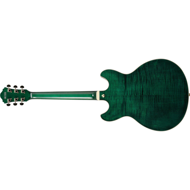 Ibanez AS93FM Artcore Expressionist Semi-Hollow Guitar - Transparent Moss Green