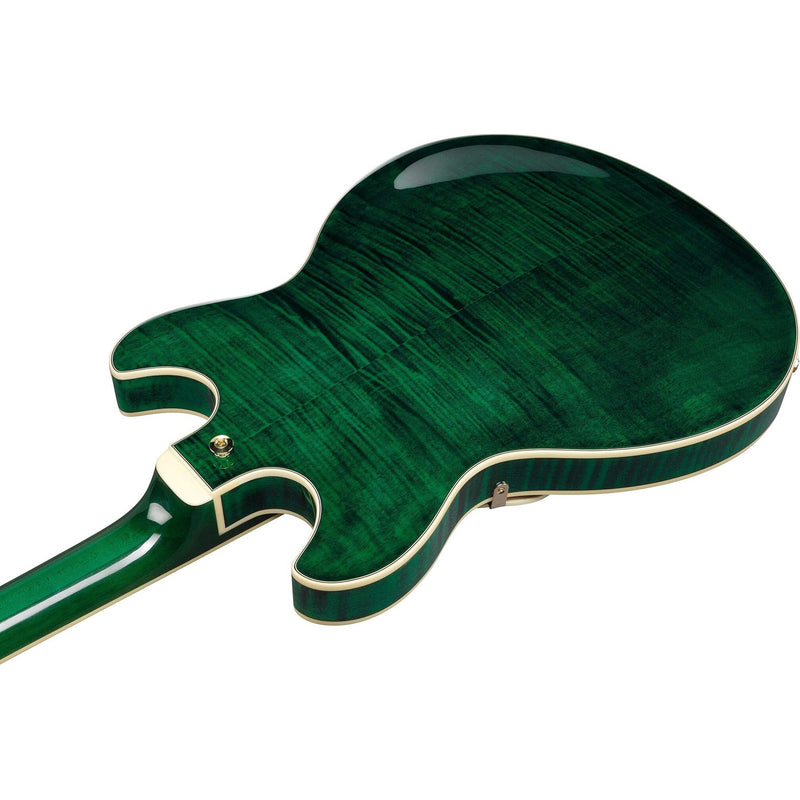Ibanez AS93FM Artcore Expressionist Semi-Hollow Guitar - Transparent Moss Green