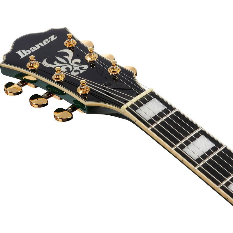 Ibanez AS93FM Artcore Expressionist Semi-Hollow Guitar - Transparent Moss Green