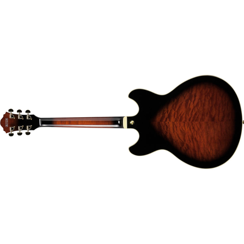 Ibanez AS93QMSPDBS Artcore Expressionist Semi-Hollow Guitar - Dark Brown Sunburst