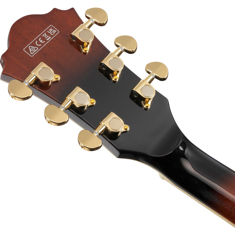 Ibanez AS93QMSPDBS Artcore Expressionist Semi-Hollow Guitar - Dark Brown Sunburst