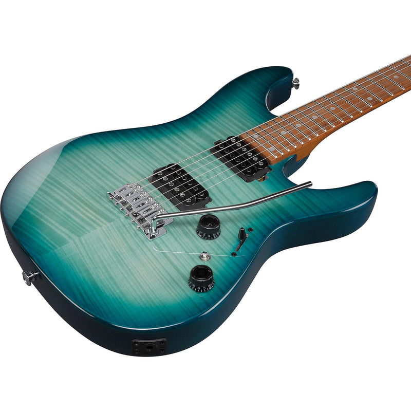 Ibanez AZ24S1FTXB AZ Standard Electric Guitar - Transparent Turquoise Burst