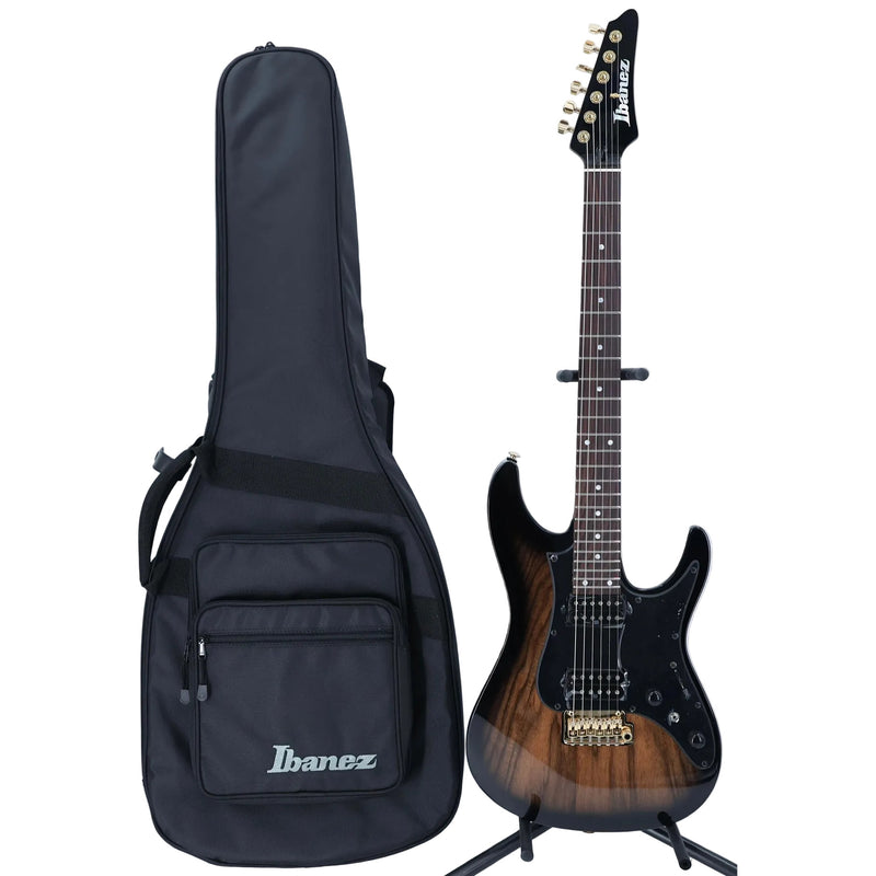 Ibanez AZ41P1EW Premium Guitar w/ Seymour Duncan Pickups & Gig Bag - Natural Gray Burst