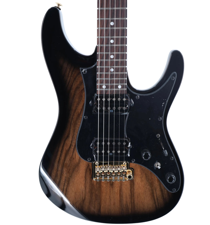 Ibanez AZ41P1EW Premium Guitar w/ Seymour Duncan Pickups & Gig Bag - Natural Gray Burst