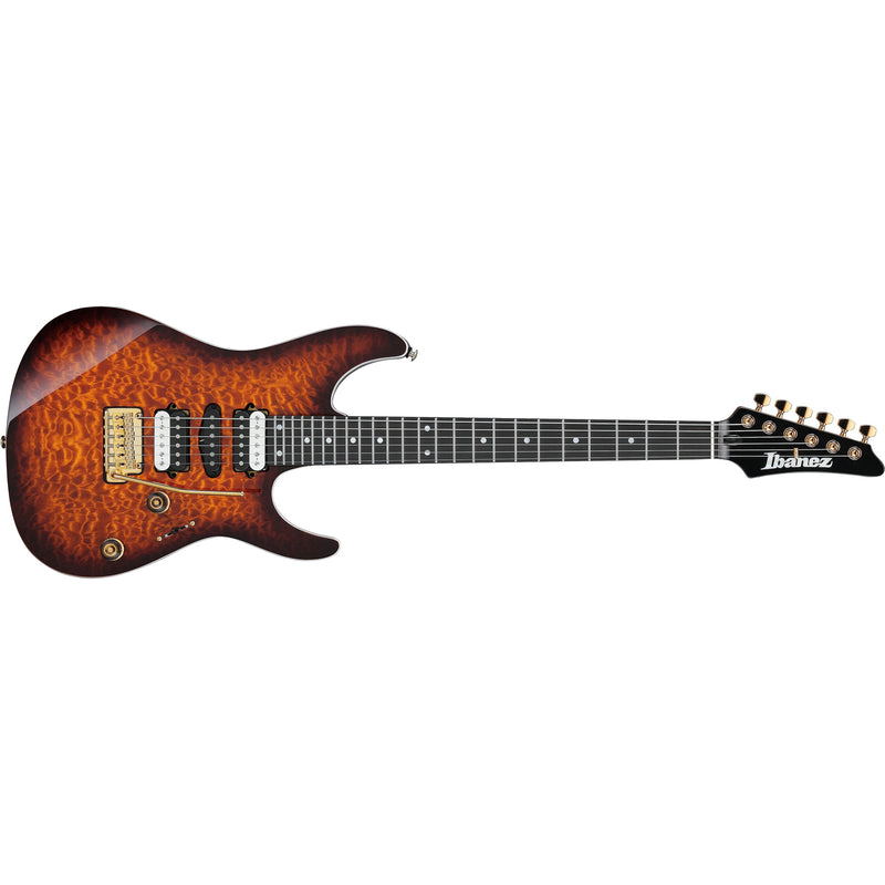 Ibanez AZ47P1QM-DEB AZ Premium Guitar w/ Dimarzio Pickups & Gig Bag - Dragon Eye Burst