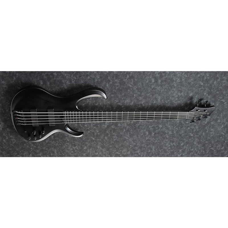 Ibanez BTB625EX Iron Label 5-String Bass w/ Bartolini Pickups - Black Flat