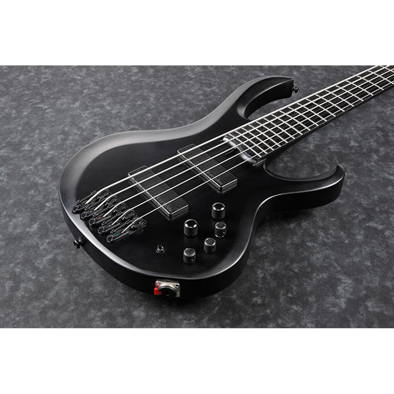 Ibanez BTB625EX Iron Label 5-String Bass w/ Bartolini Pickups - Black Flat