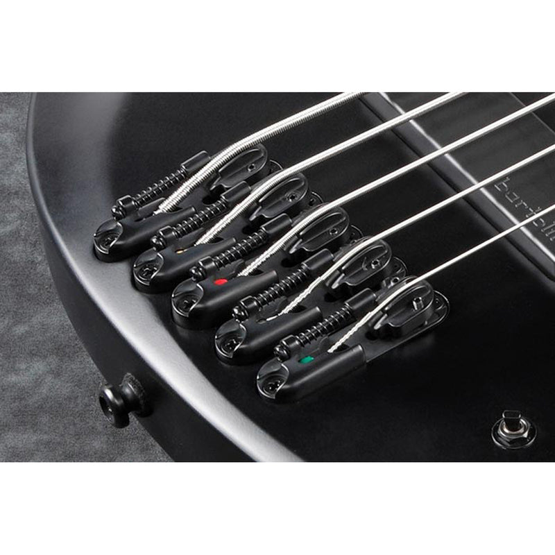 Ibanez BTB625EX Iron Label 5-String Bass w/ Bartolini Pickups - Black Flat