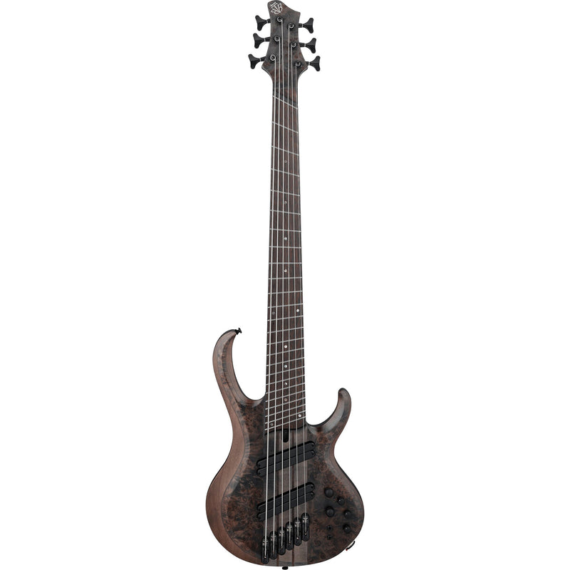 Ibanez BTB806MS 6-string Bass w/ Hardshell Case - Transparent Gray Flat