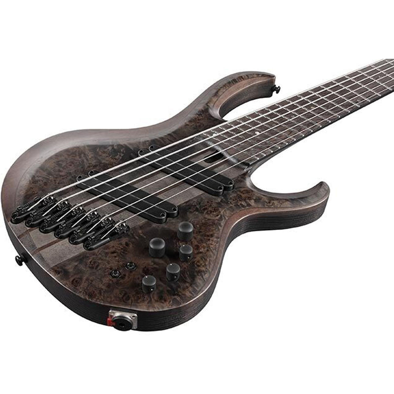 Ibanez BTB806MS 6-string Bass w/ Hardshell Case - Transparent Gray Flat