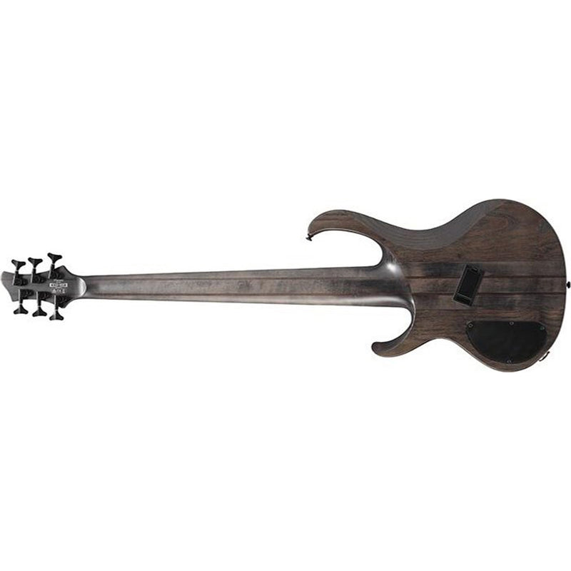 Ibanez BTB806MS 6-string Bass w/ Hardshell Case - Transparent Gray Flat