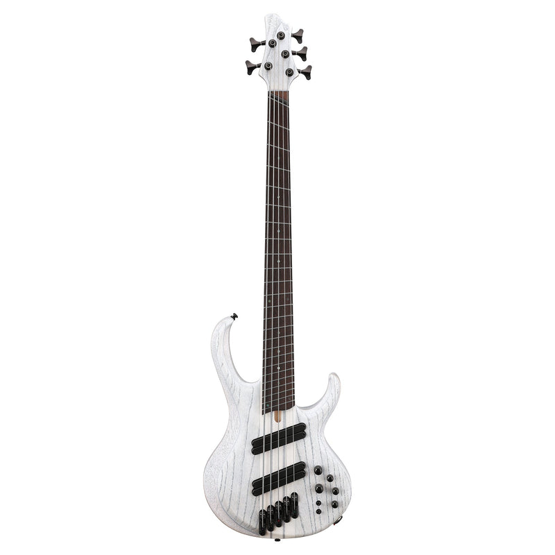 Ibanez Bass Workshop BTB865MS 5-string Bass w/ Hardshell Case - Transparent White Flat