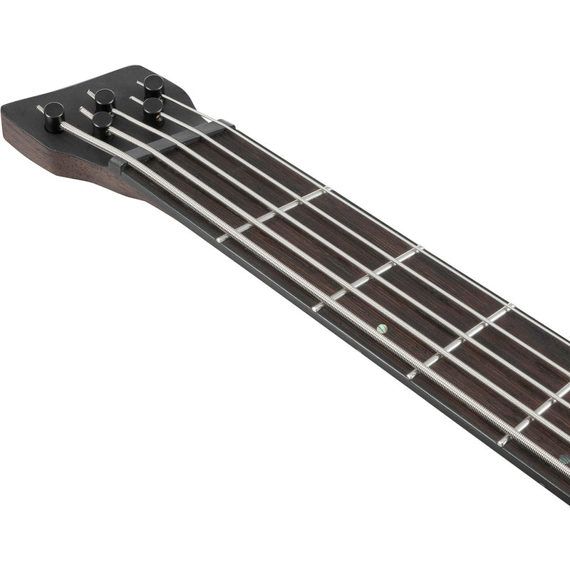 Ibanez EHB1135MS Bass Workshop 5-string Multi-Scale Bass w/ Bartolini Pickups & Gig Bag - Silver Wave Black Low Gloss